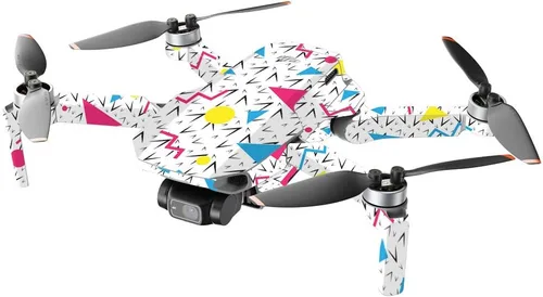 Vista 2 de MightySkins - Compatible con DJI Mini 2 Dron portátil - 90s Fun Funda protectora de vinilo duradera y única Fácil de aplicar, quitar y cambiar