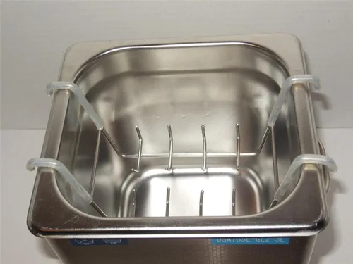 Vista 7 de Limpiador ultrasónico (3L) con control de frecuencia doble, 20 khz 40 khz, cesta de acero inoxidable y joyería de 3 litros, calentador de 200 W