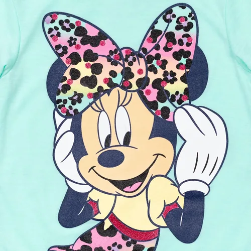 Vista 5 de Disney Conjunto de camiseta y leggings de Minnie Mouse para bebés y niños grandes Azul