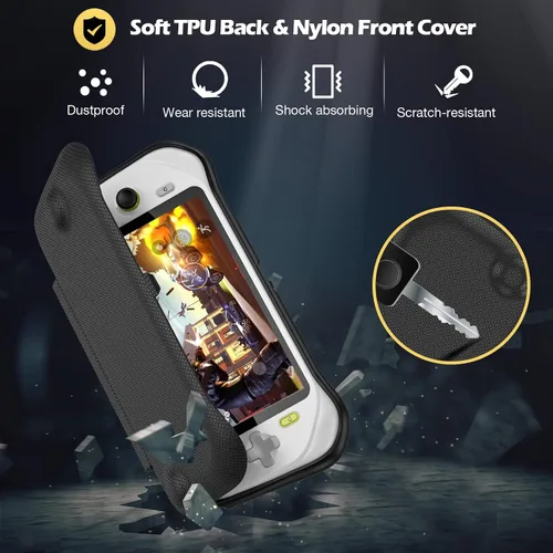 Vista 4 de ProCase Funda con tapa para Logitech G Cloud de mano con cubierta frontal, funda protectora mejorada para Logitech G Cloud Gaming Case con carcasa