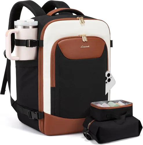 Vista 28 de LOVEVOOK Mochila de viaje para mujeres y hombres, bolsa de viaje para artículos personales de la TSA para laptop de 17.3 pulgadas aprobada por