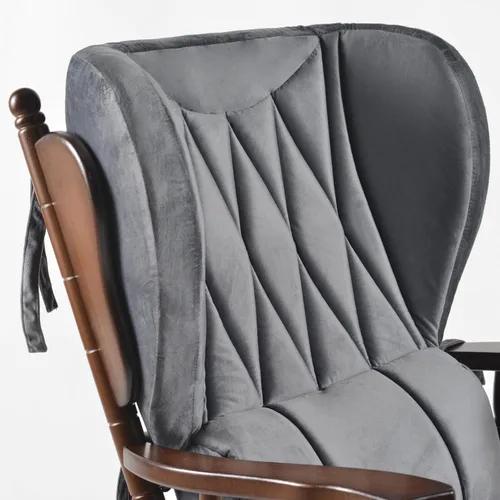 Vista 2 de Comfort Deluxe - Juego de silla y otomana (antracita)