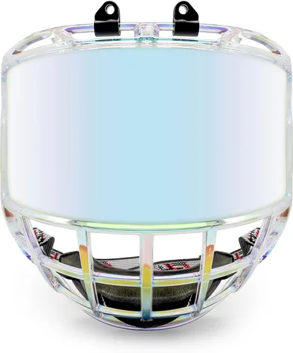 Vista 8 de GY Casco de Hockey Completo con Visera para Adultos y Jóvenes, Protector Facial Anti-Rasguños/Anti-Empañamiento/Certificado CE