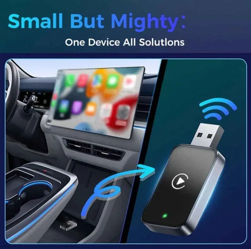 Vista 4 de Car Wireless CarPlay Adapter for BMW X3 X4 X5 X6 2017-2023 2024 2025, Plug & Play, Play Stable Connection No Latency, Converts Wired to