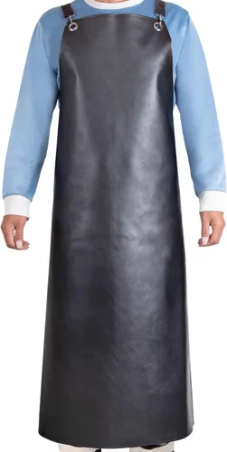 Vista 12 de SHEOMERN Delantal de goma impermeable, 43 pulgadas, antidesgarros, de vinilo resistente, ajustable, más grueso, con espalda cruzada