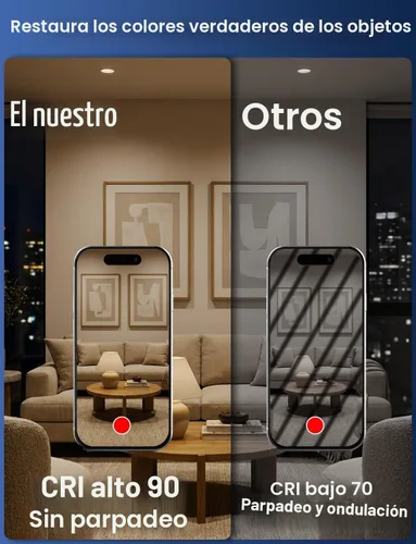 Vista 6 de HEKEE Luces LED empotrables empotradas, cambio de color, 4 pulgadas, luces de techo empotradas (paquete de 6)