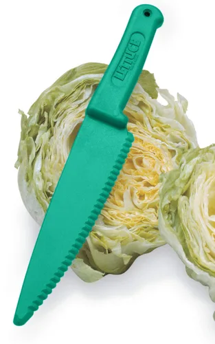 Vista 2 de Norpro 586, Cuchillo para lechuga azul, 28.5 cm/11.25 pulgadas (Paquete de 2)