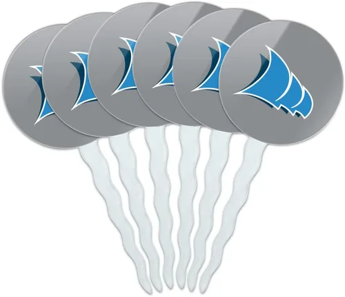 Vista 61 de Abilene Christian - Juego de 6 palillos para cupcakes con logotipo secundario
