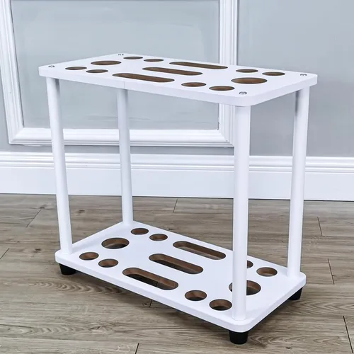 Vista 9 de FixtureDisplays® Organizador de herramientas de mango largo Garage Garden Tool Storage Rack 10018