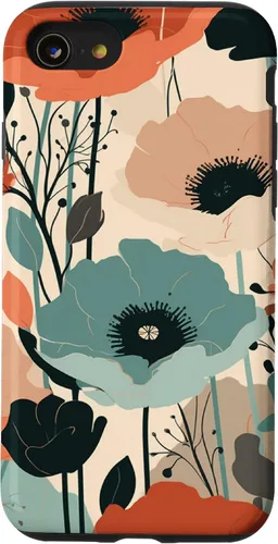 Vista 18 de Minimal Poppy Boho Flower Cute Aesthetic Case for iPhone 17