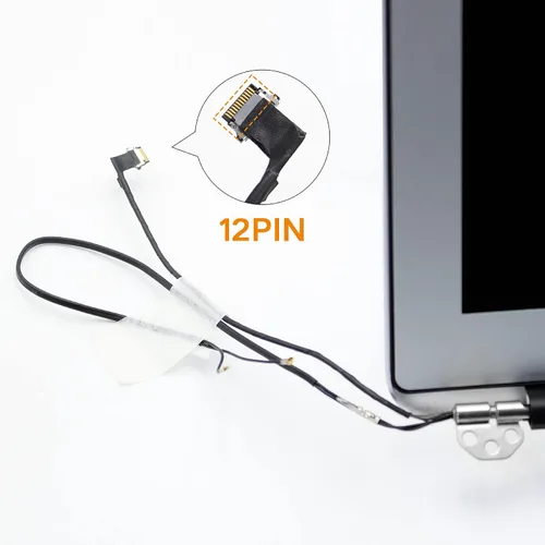 Vista 2 de Reemplazo de pantalla para MacBook Air A1466 de mediados de 2013 a 2017 EMC 2632 EMC 2925 EMC 3178 Pantalla LCD Montaje completo de la parte