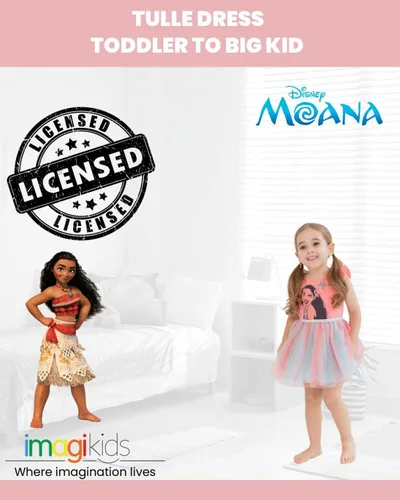 Vista 2 de Disney Vestido tutú de tul para bebés y niños grandes (12 meses - 18-20)