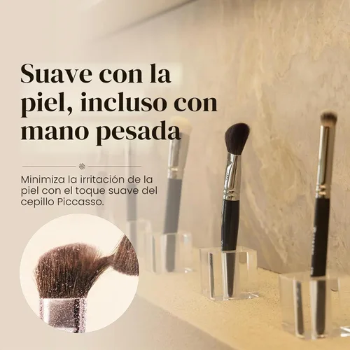 Vista 7 de Piccasso FB21 V-Cut Foundation Brush for Liquid Makeup, Cream Foundation Corte en V