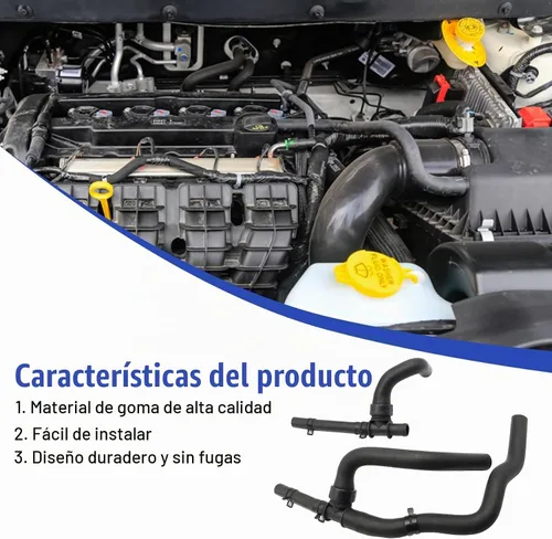 Vista 4 de FZJDSD Kit de manguera de calentador con T para Dodge Journey 2.4L 2008-2020 5058437AK