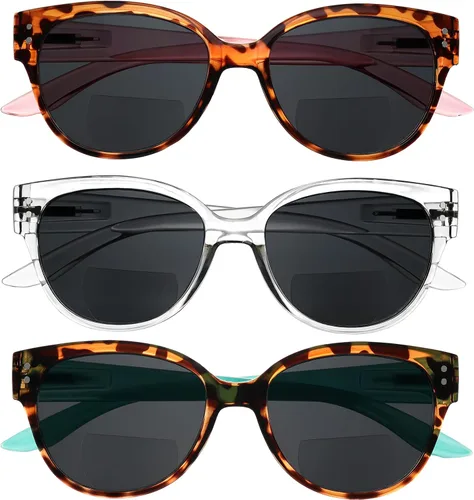 Vista 6 de Yogo Vision Bifocal Sunglasses for Women Reader Sunglasses Classic Retro Style Sun Protection Outdoors Eyewear