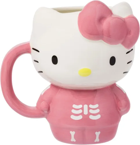 Vista 19 de Silver Buffalo Sanrio Hello Kitty and Friends Badtz-Maru - Taza de cerámica esculpida en 3D, 20 onzas