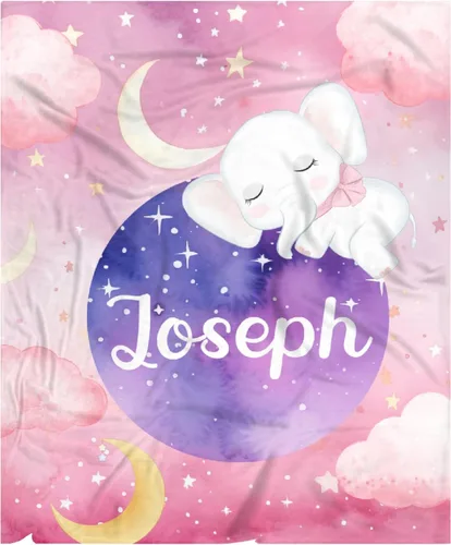 Vista 66 de Manta de bebé personalizada para niñas y niños pequeños, recién nacidos, regalos personalizados de vaca floral con nombre y texto, 40 x 30 pulgadas