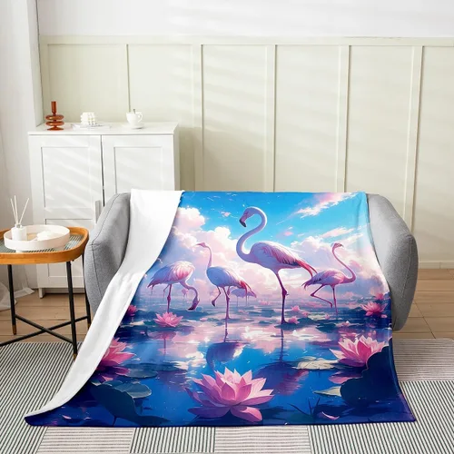 Vista 15 de Manta de franela de pulpo de 40 x 50 pulgadas, cálida y ligera, diseño de dibujos animados 3D, manta sherpa de franela moderna de aventura oceánica