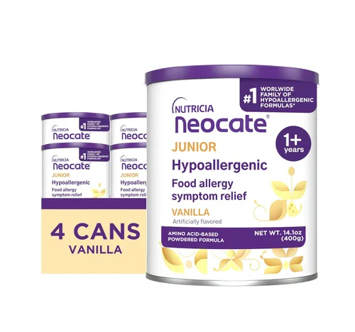 Vista 13 de Nutricia Neocate Junior - Fórmula hipoalergénica, sin lácteos, a base de aminoácidos para niños de 1 año en adelante - Para niños pequeños, niños