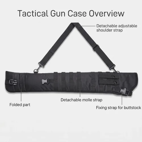 Vista 5 de Funda táctica para rifle de escopeta de 34 pulgadas