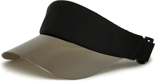Vista 7 de Funky Junque Viseras solares para mujer, protección UV, ala holográfica, UPF 50, ajustable, golf, tenis, pickleball playa, verano Negro