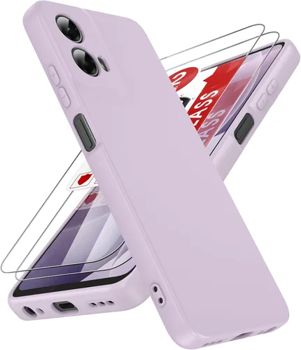 Vista 104 de LeYi Funda para Motorola Moto G Play 4G 2024: Funda para Moto G Play 4G 2024 con funda delgada y antiarañazos, silicona líquida a prueba de golpes