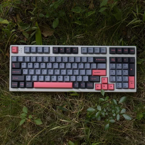 Vista 4 de mintcaps Juego de 173 teclas Cherry Profile Doubleshot Custom Negro Gris Rosa Teclado Mecánico 60% 65% 75% 95% Cherry MX