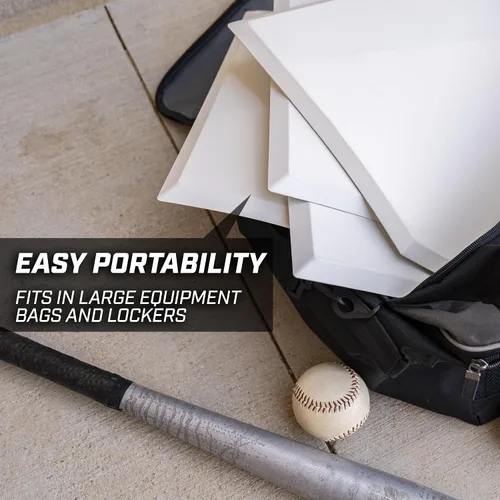 Vista 4 de GoSports Juego de base prémium de 4 piezas de béisbol y sóftbol, resistente para atletas