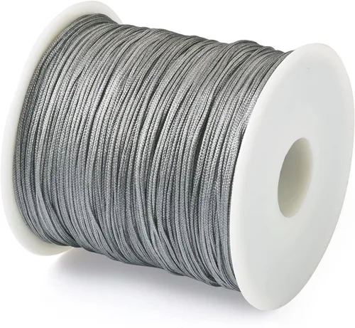 Vista 25 de Cheriswelry 8 rollos de 49 yardas/rollo de 0.031 in de hilo de nailon para macramé, cordón de nudo chino para pulsera tejida personalizada