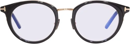 Vista 2 de Gafas graduadas Tom Ford FT 5784 -D-B Asian fit 001 Shiny Black, "t" LogoBlue Bloc, Negro brillante