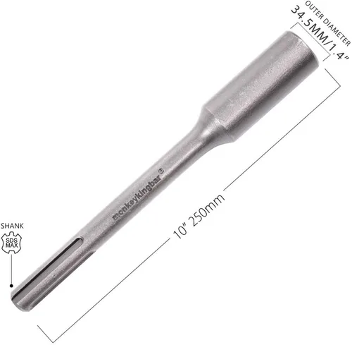 Vista 2 de Monkey King Bar - SDS MAX Bits 3/4" vástago de tierra Rod Driver se adapta a todos los taladros de martillo de cincel SDS Max