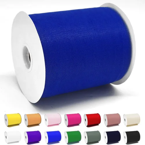Vista 39 de Rollos de tela de tul verde ácido de 6 pulgadas por 100 yardas (300 pies) Cinta de tul para tutú, falda, envoltorio de regalo, decoración de boda