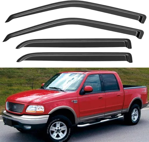Vista 10 de Viseras de Lluvia para Ventanas para Chevy Silverado/GMC Sierra 1999-2006 1500/2500/3500/2500HD, Viseras de Ventilación para Ventanas Sombras