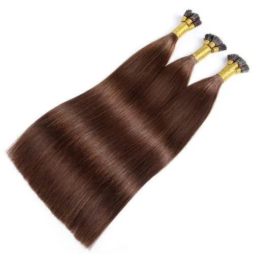 Vista 7 de Extensiones de cabello humano con punta en I de 20 pulgadas, 3.53 oz/paquete de 0.04 oz/hebra pre-unidas de queratina extensiones de cabello real #4