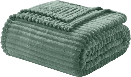 Vista 18 de Nestl - Manta azul para sofá, cobijas cálidas y mullidas para mujeres, cobijas de forro polar suaves y pequeñas para niñas - Azul marino, 127 x 152