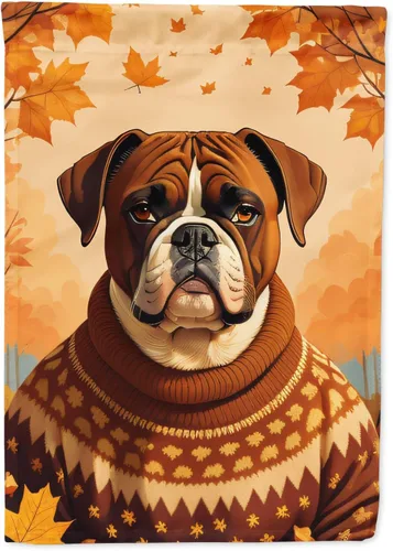 Vista 64 de Caroline's Treasures DAC1001GF Affenpinscher - Bandera decorativa para jardín de otoño, decoración para patio exterior, patio, parterres