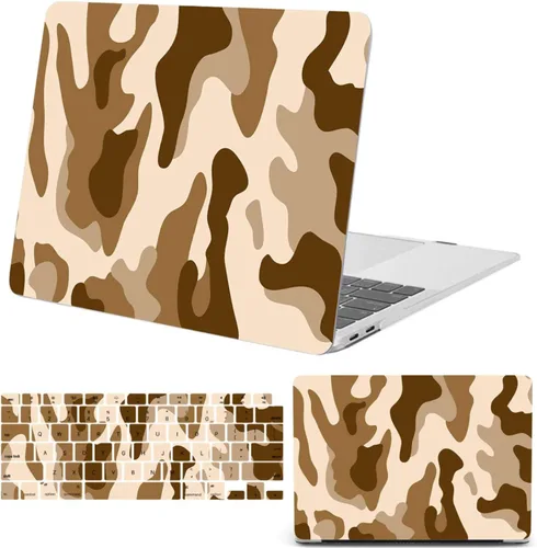 Vista 20 de Funda para MacBook Air 15.3'' A3448/A3241/A3114/A2941, lunares marrones