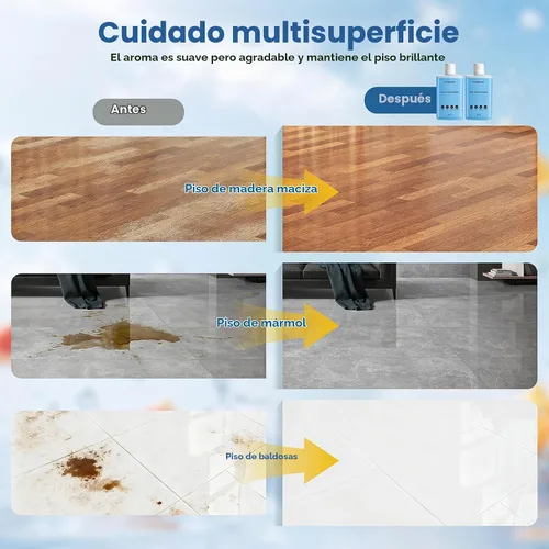 Vista 6 de 2 x 1L Floor Cleaning Solution for Roborock Robot Vacuum & Wet Dry Vacuum