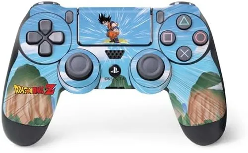 Vista 7 de Skinit Calcomanía para juegos compatible con el controlador de PS4, diseño oficial de Dragon Ball Z Red Ribbon Army Negro - DRGBLZ10