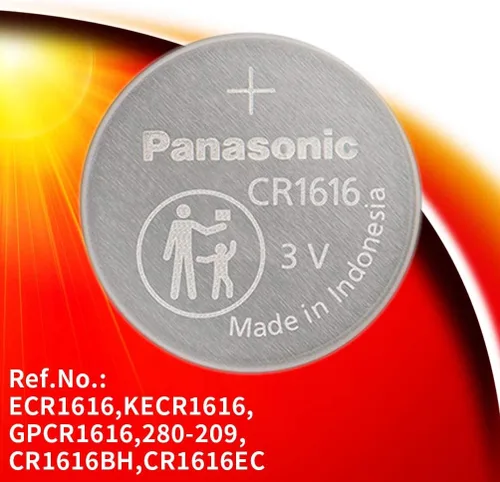 Vista 2 de Panasonic Batería de litio Cr1616 de 3 V, paquete de 2 x (5 piezas) = 10 baterías de un solo uso