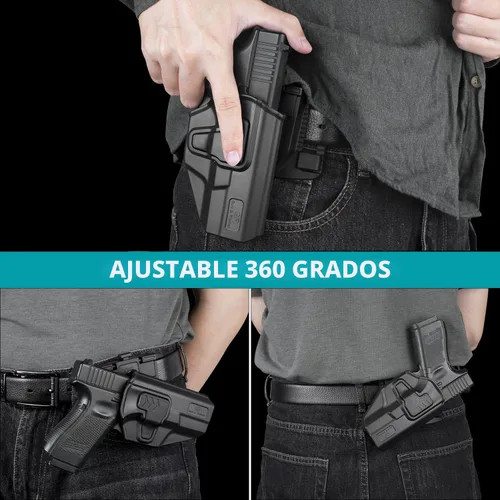 Vista 4 de Funda M&P 9MM, Funda OWB de Paleta Compatible con Smith & Wesson M&P 9MM/.40 M2.0 Tamaño Completo 4.25'', M2.0 Compacto 4'' 3.6'', SD9 VE/SD40 VE