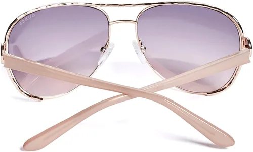 Vista 4 de GUESS Factory - Gafas de sol para mujer con logo aviador