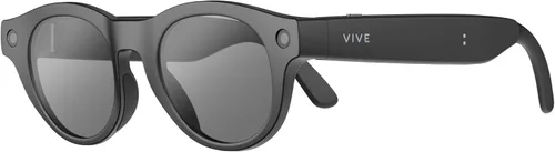 Vista 2 de HTC VIVE Eagle - Gafas de sol AI - Pantos - Negro carbón - Lentes de sol - Gemini u OpenAI GPT AI con privacidad incorporada - Lente ZEISS