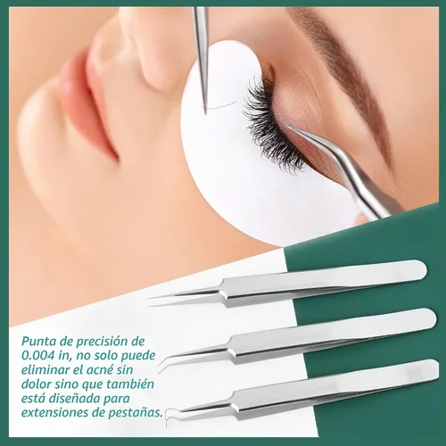 Vista 3 de Herramientas de eliminación de puntos negros, kit de herramientas de 16 piezas, herramientas de espinillas para acné para manchas, herramienta