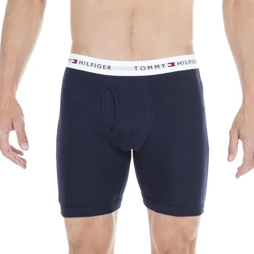Vista 2 de Tommy Hilfiger ropa interior de algodón para hombre, calzoncillos clásicos, paquete mega, bóxer - Exclusivo de Tienda