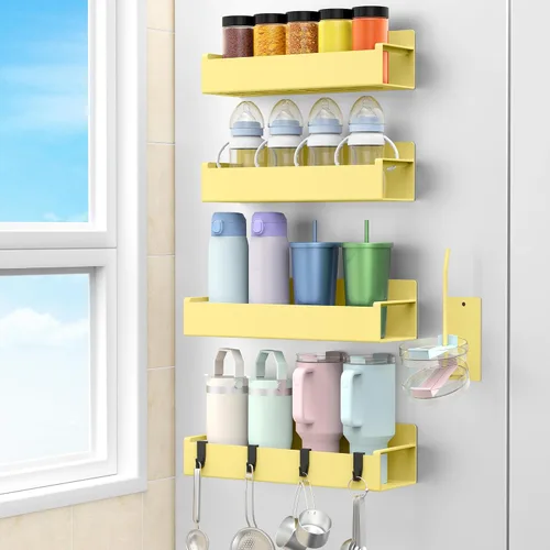 Vista 13 de HuggieGems Soporte Magnético para Botella de Agua para Refrigerador, Organizador de Portavasos para Stanley y Tumbler para Cocina, Paquete de 6