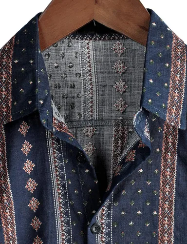 Vista 3 de VATPAVE Mens Casual Hawaiian Shirts Short Sleeve Button Down Beach Tropical Shirts Summer Shirt
