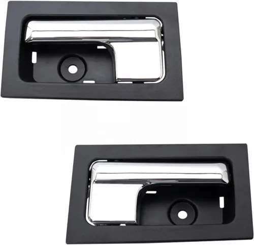 Vista 56 de TRQ Juego de 2 manijas de puerta interior trasera cromada y cachemira para Chevy GMC
