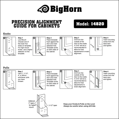 Vista 2 de Big Horn 14820 Plantilla de gabinete