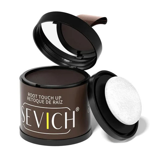 Vista 23 de SEVICH Polvo magnético recargable para retoque de raíces del cabello, impermeable, cobertura de canas y corrector de línea capilar con doble